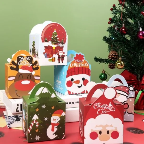 Bulk Christmas gift boxes with festive designs