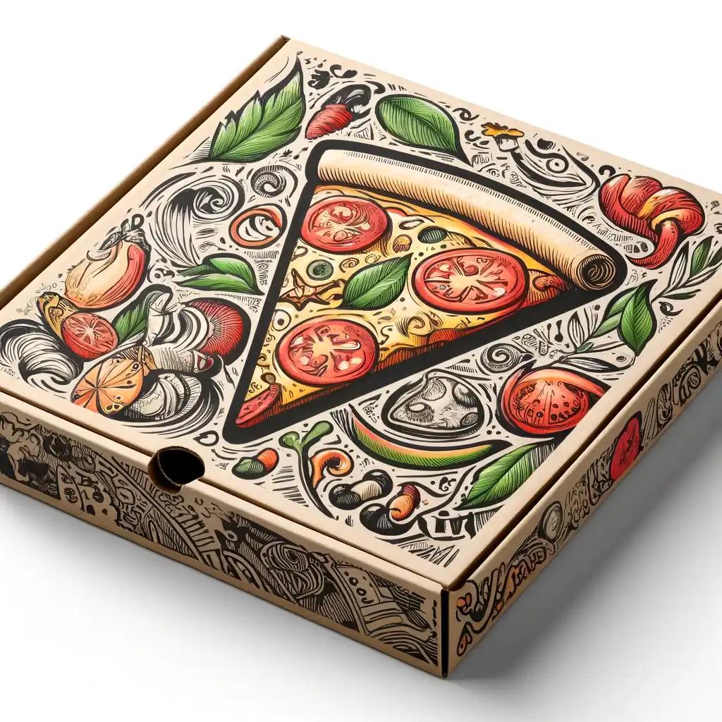 Custom unique shaped pizza boxes