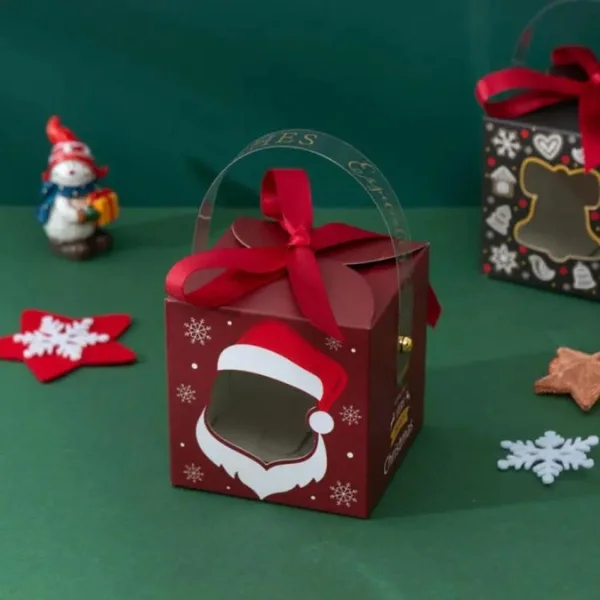 Large Christmas gift bags with holiday prints