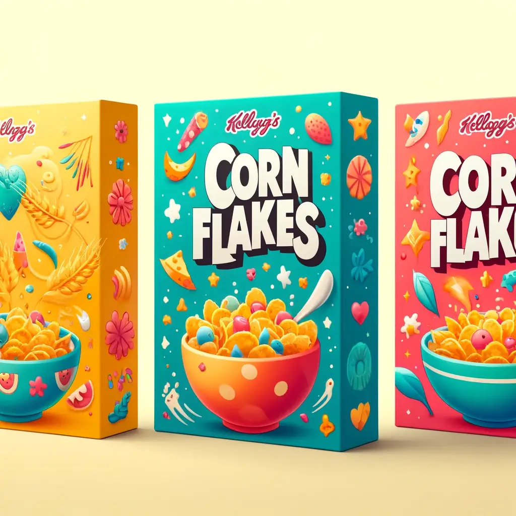 Colorful Cereal Boxes