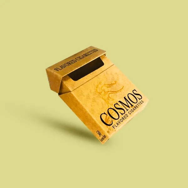 Open Cigarette Box with Cigarettes