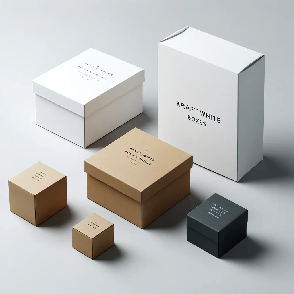 kraft box white