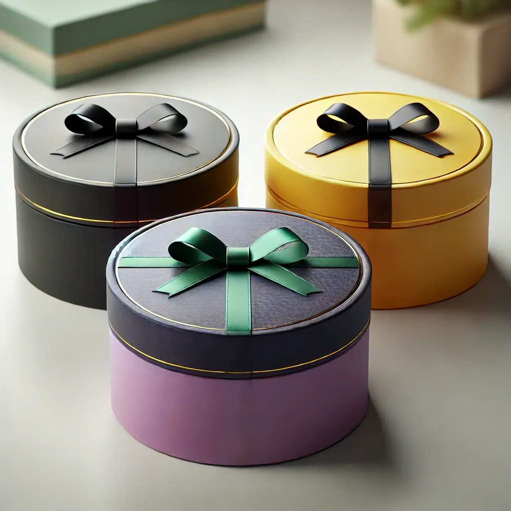 Round Gift Boxes With Lid