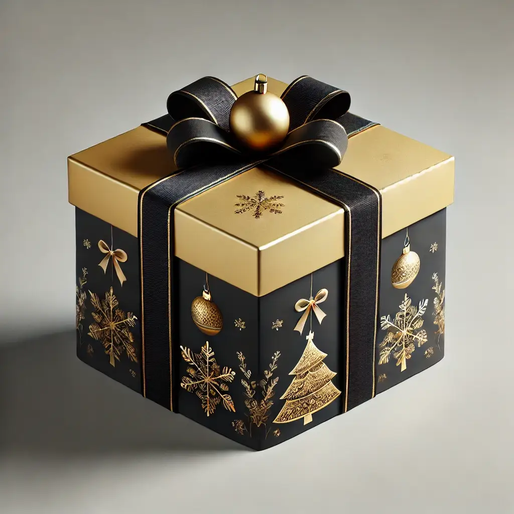 Decorative Christmas boxes with lids in various sizes