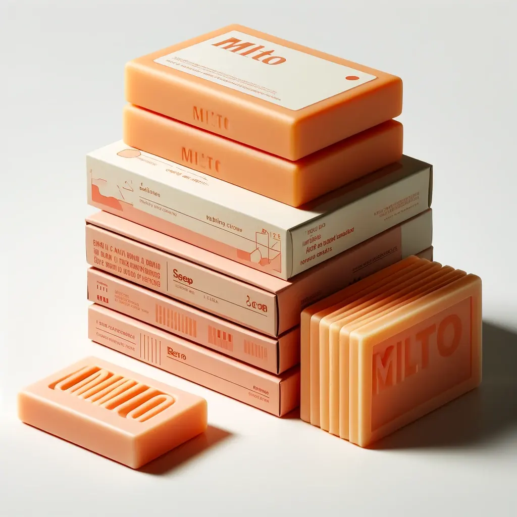 Eco-friendly kraft square soap boxes for natural products.