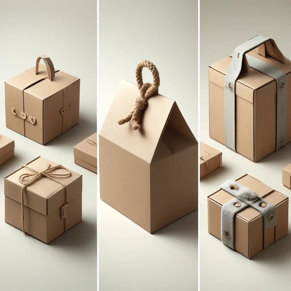 kraft paper box with handle