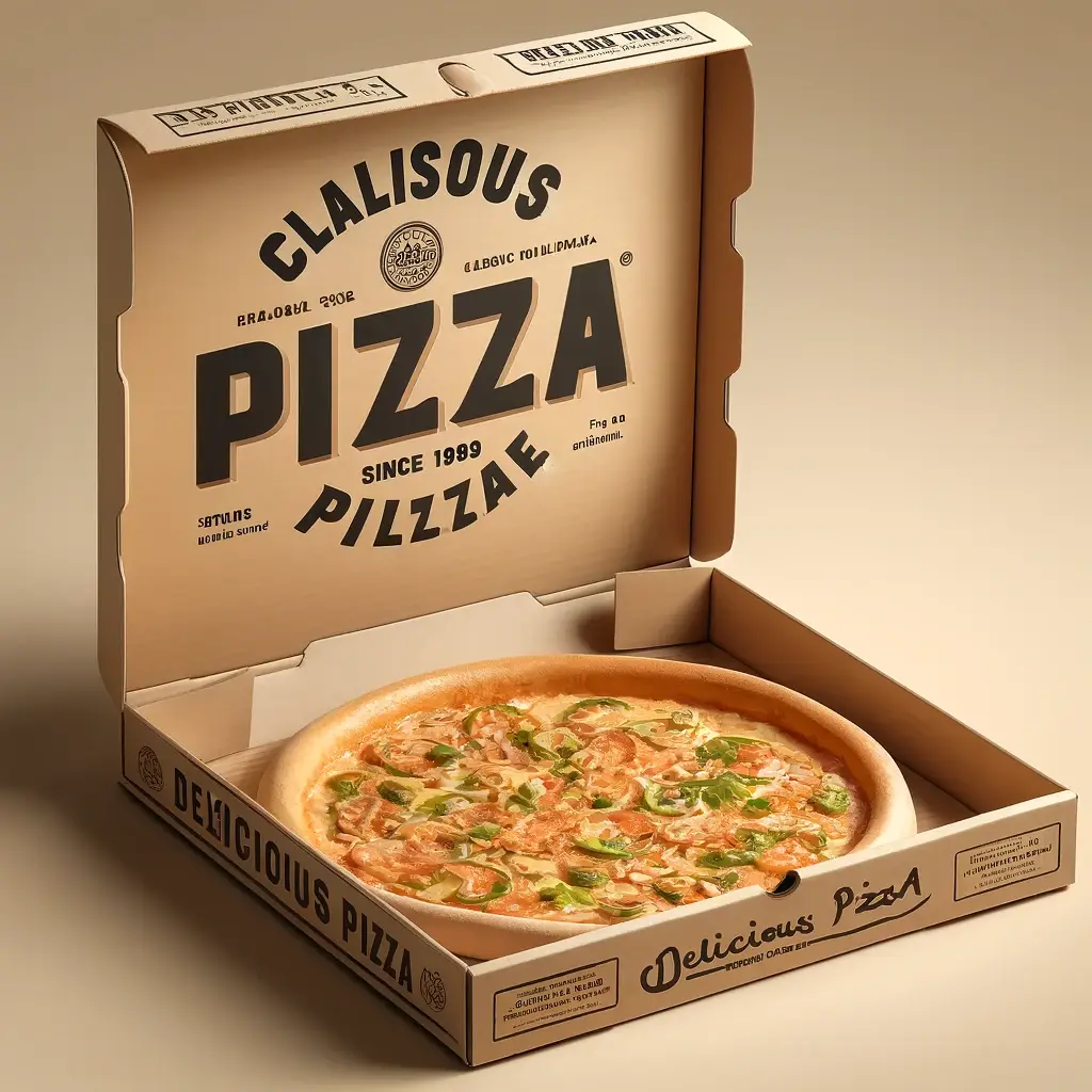 Durable kraft pizza boxes