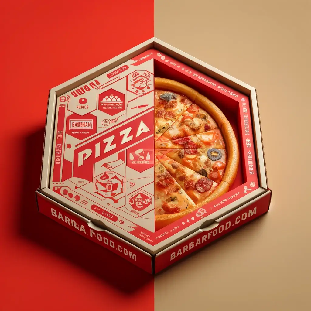 Durable hexagonal pizza boxes