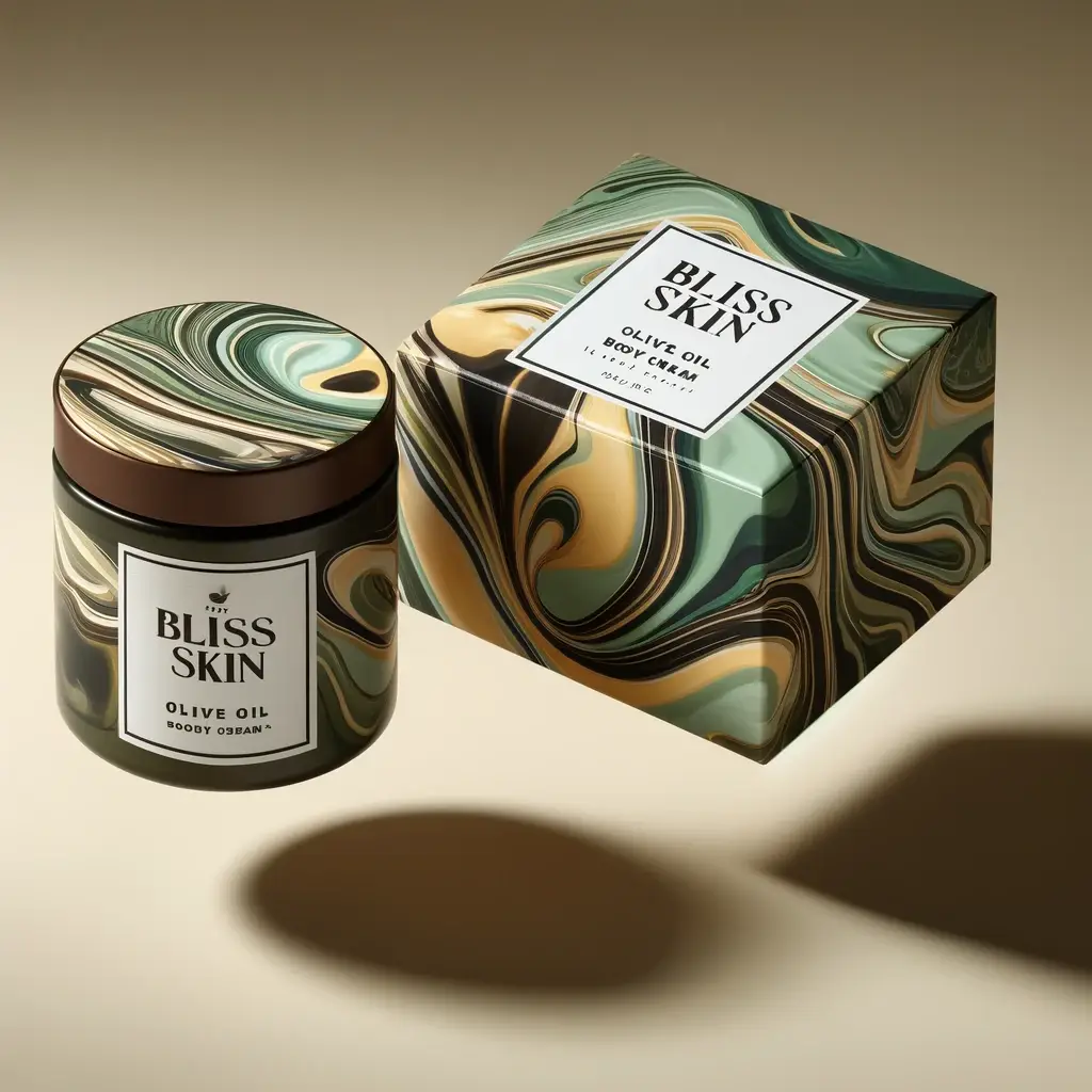 Detailed mockup of a custom face cream box by Tim Packaging