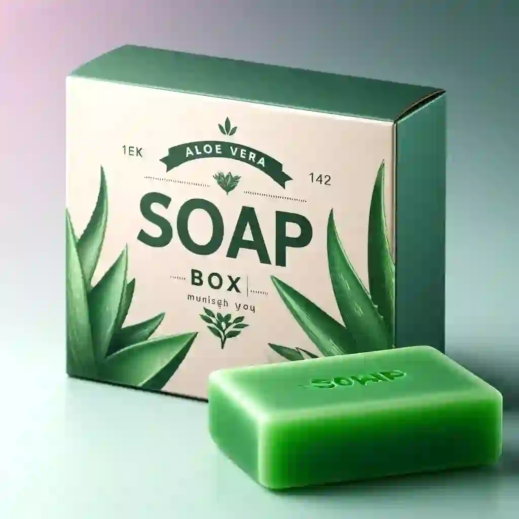 Custom printed soap packaging boxes with brand logos.