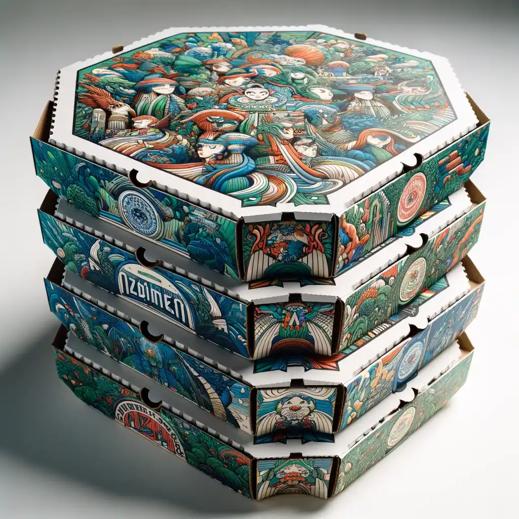 Wholesale unique shaped pizza boxes