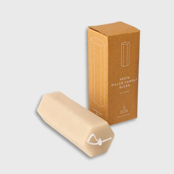 Custom Pillar Candle Packaging Box with Elegant Design